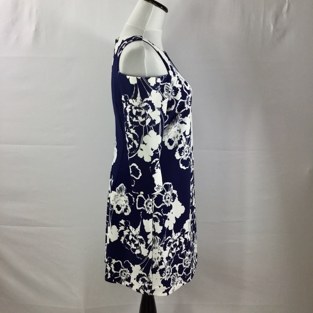 Jessica HOWARD Cold Shoulder 3/4 Sleeve Floral Print Dress Size 8P NWT - Picture 11 of 14